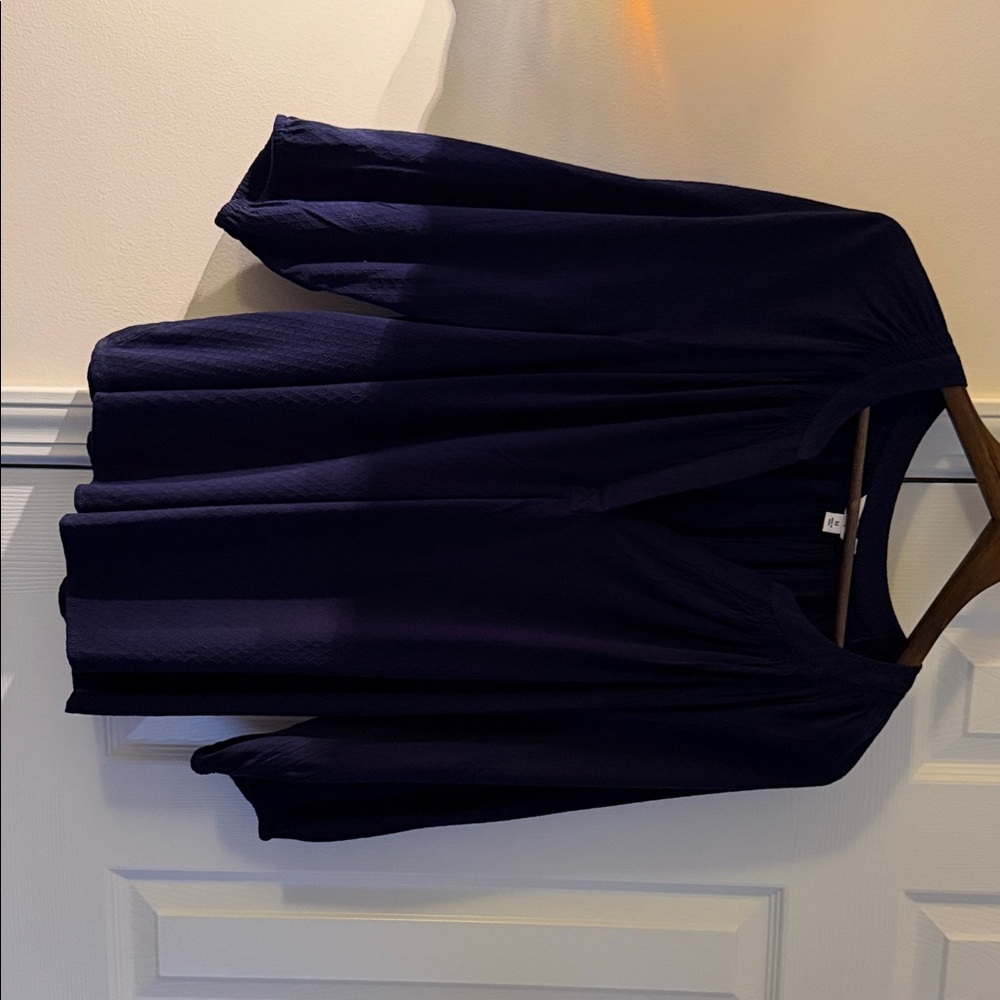 Crown & Ivy Deep Blue Blouse